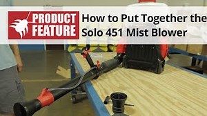 Solo 451 Backpack Sprayer: Throttle Handle and Tip Overview