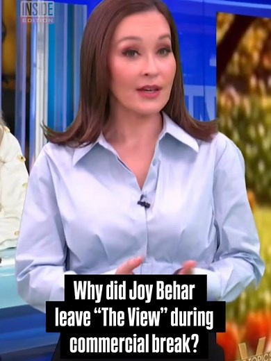 Now you see her, now you don't. Joy Behar appeared on