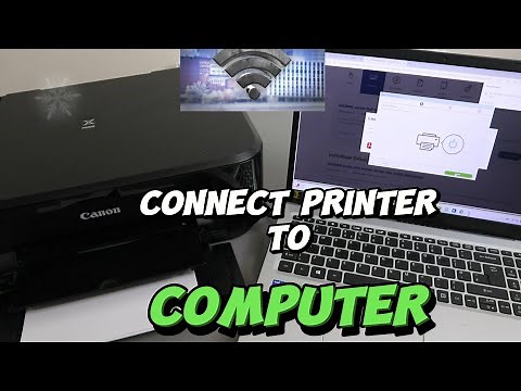 How To Connect CANON Printer To Computer| Connect Printer To WIFI Using Computer