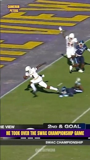 Cameron Peters Took Over The SWAC Championship Game 🔥