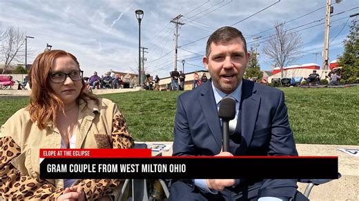 West Milian Ohio couple drove to hours for the once in a lifetime event that Destination Seneca County hosted during the solar eclipse. | Scanner Media