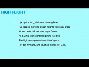 High Flight - Poem Analysis