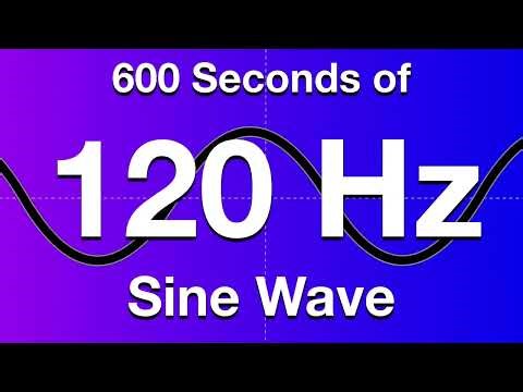 120Hz Sine Wave Test Tone - 600 Seconds (10 Minutes)