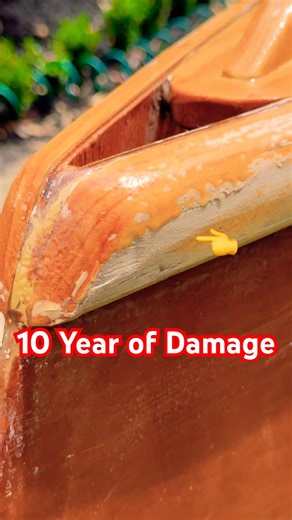 10 Years On… My 38KG Beast Canoe Still Going Strong 💪 #canoe #plywoodcanoe #woodworking #diy #beast