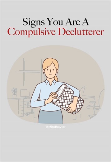 Signs you are a compulsive declutterer #signs #psychology #hoarder #declutter #ocd