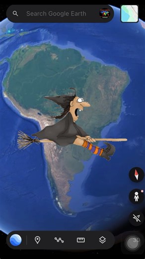 🌍Google earth weird location #21 real witch 🧙 on google maps #scary #witch