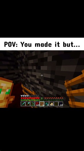 POV: you made it but... 💀#minecraft #minecraftshorts