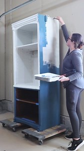 14K views · 106 reactions | Check out how we painted this hutch blue with a perfectly smooth finish! What do you think? Look for the link in our comments for more information. | A Ray of Sunlight - Painted Furniture & DIY | Facebook