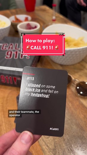 Replying to @riddlerghoul How to play our new family party game: CALL 911! 🚨‼️ #call911 #call911game #911operator #gameideastoplay #gamesforgroups #funpartygames #gamenightfun #gameswithfriends #cardgames #cardgamesforadults #familygame #familygamenightchallenge #gamesforfamily #guessinggame #guessingchallenge #bestpartygames #newcardgame