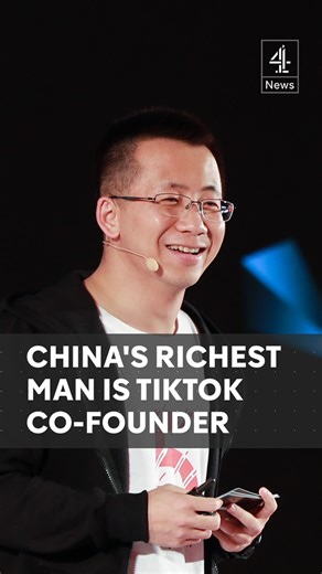 The co-founder of ByteDance, TikTok's parent company, has become China's richest man.Zhang Yiming is now worth £38 billion according to a rich list by the Hurun Research Institute.#TikTok #ByteDance #China #Billionaire #C4News #Channel4News | Channel 4 News