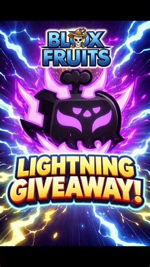 ⚡ Lightning Fruit Giveaway! 😱 Don’t Miss This Blox Fruits 🔥#bloxfruits #roblox #shorts #trending