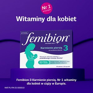 Uśmiechnięte dziecko Mieniące się serceSuplementacja w okresie laktacji ma znaczenie – zadbaj o zdrowie swoje2 i dziecka3 z Femibion 3 Karmienie Piersią. Dowiedz się więcej! 1. Od okresu planowania ciąży do karmienia piersią. Na podstawie wewnętrznej analizy firmy Procter & Gamble z wykorzystaniem danych z następujących źródeł: IQVIA Global OTC Insights, 04A4 M/Vit Miner Perinatal 04B4 M/Vit W/O Miner Perinatal*; CE/W Europe (27 krajów). Wielkość sprzedaży ilościowa według marki dla MAT z czerwc