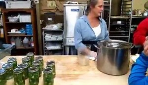 Miss lisa canning jalapeños at Freedom Farms | Freedom Farms