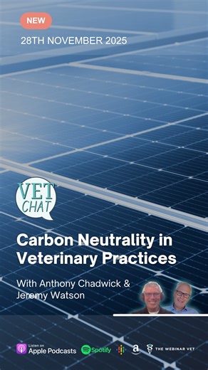 Carbon Neutrality in Veterinary Practices 🌍🎙️ Joining Anthony for this episode of VETchat is Jeremy Watson, Director and Veterinarian at Brimbank Vet Clinic and pioneer in carbon neutrality within veterinary practices. In this episode, Anthony and Jeremy discuss the journey towards sustainability, the implementation of solar energy, the financial benefits of eco-friendly practices, and the importance of reducing aesthetic gas emissions. The conversation also highlights community engagement thr