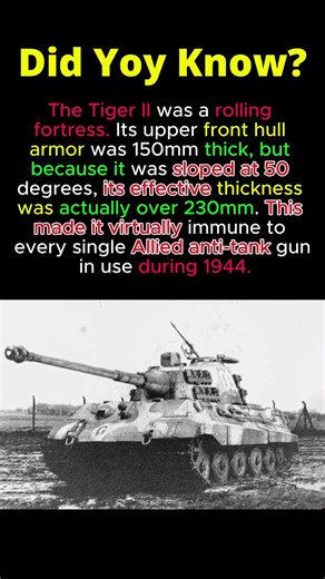 Why The Tiger II Was Invincible 🛡️#Comms #Radio #Technology #Audio #Tanker