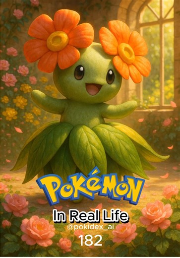Pokémon in real life! ✨ 1000 AI-Generated Realistic Pokémon 👀 follow to see ‘em evolve, battle & come to life! 🔥 If you want to help complete the Pokédex donate to my ko fi link in bio 👾 Join the discord in bio to enter giveaway!! 182 Bellossom 🌸🌷 Dex entry Due to the effects of the Sun Stone, it is now active during the daytime. It likes to dance in pools of sunlight. #pokemoncard #collectables #pokemon #ai #aimodel #baseset #pokemoncards #pokèmon #pokémon #pokemoncommunitybout