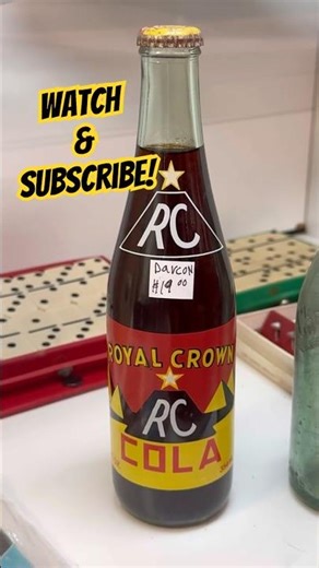 Vintage RC Cola Bottle #rccola #vintage #soda #antiques #collectables #sodapop #cola #bottle