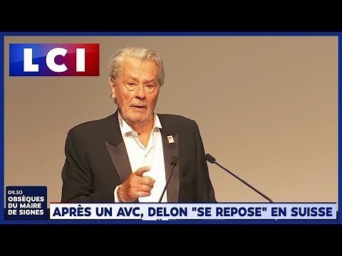 Alain Delon se repose après un AVC