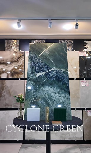 If your looking for a green tiles, Rose Tiles has the tiles for you CYCLONE GREEN Polished integrated with rainbow crystals 60 x 120 cm #bradford #manchester #london #Scotland #sheffield