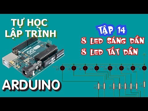 Self learning Arduino Programming #14 |Programming Arduino to control 8 LEDs that gradually fade out