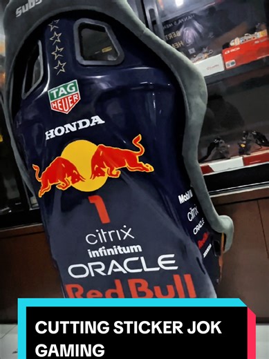 Sticker Jok Gaming untuk Motor Ferrari dan Red Bull