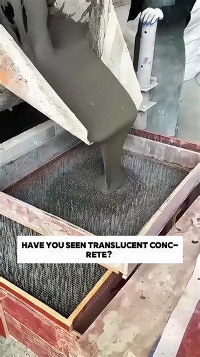 Concrete that GLOWS? ✨ Where solid meets light. Translucent Concrete = Pure innovation! 🤯 #TranslucentConcrete #InnovativeMaterials #ArchitectureTech #FutureOfDesign #ConcreteRevolution #LightArt #ArtCollector #BuildingDesign #Innovation #Concrete