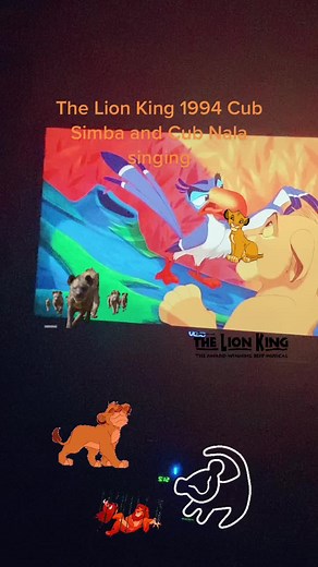 The Lion King 1994 Cub Simba Cub Nala Singing #lionking #simba #nala #disney #africa