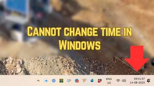 Cannot change time in Windows 11 [Fix]