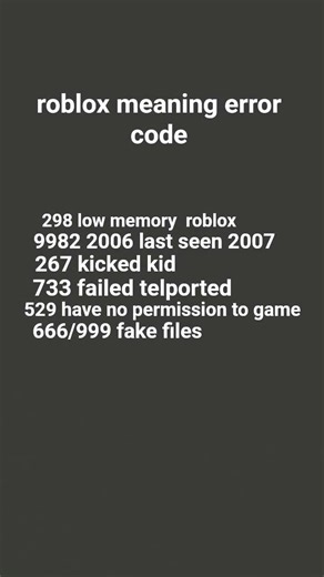 error code meaning
