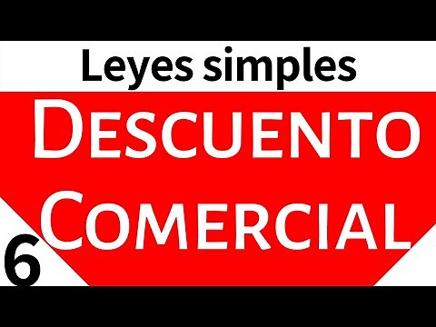 Matemáticas Financieras. Leyes Simples: Descuento comercial