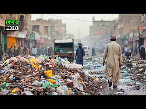 Daily Life in a Pakistani Street Market | 4K HDR Walking Tour Pakistan