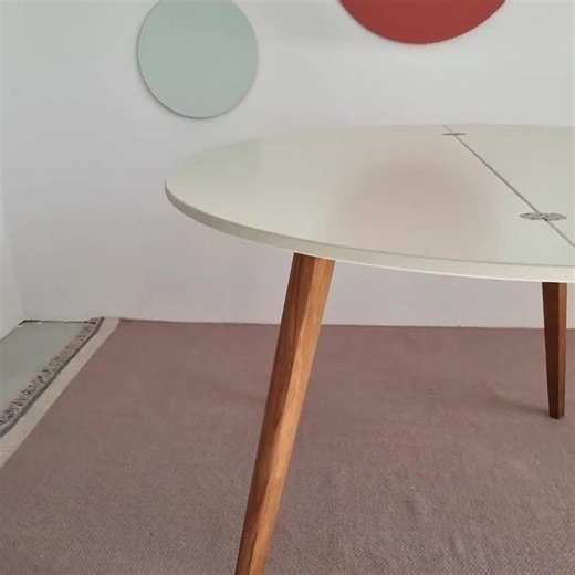 Half moon extendable dining table MAWI, 110cm  various colors