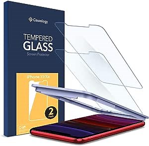 Caseology Tempered Glass for Apple iPhone 11 Screen Protector (2019) and iPhone XR (2018) - 2 Pack