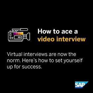 Virtual interviews are now the norm. Here’s how to set yourself up for success. http://sap.to/6186Gvn4E | Life at SAP