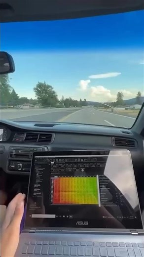 Honda Civic with Laptop 🔥