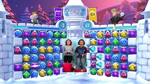 ICE FOOT BATH CHALLENGE w/ Snowball Fight Fun! (FGTEEV Lets Play Disney Frozen Freefall) ❄Frostbite❄