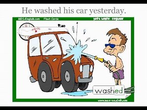 Past tense regular verbs with -ed endings - Learn English verb tenses