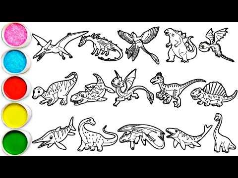 Draw Amazing Dinosaurs in Minutes - Pterodactyl, Monstrous Nightmare, Microraptor, Scuttleclaw