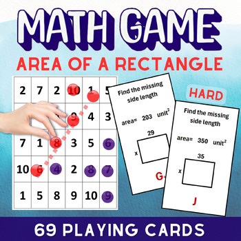 Area of a Rectangle Game | Find the Missing Side Length | 4th–5th Grade Geometry
