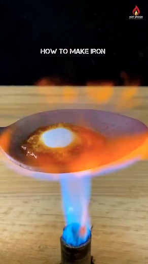 55K views · 271 reactions | How to make Iron #satisfyingvideo #experiment #foryou #fyp | hotspoonexperiment | Facebook