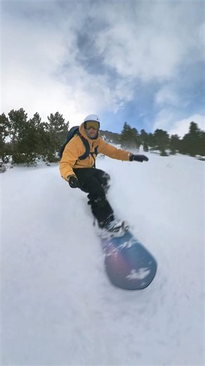 Locked in at full speed. Cold air❄️. Clear mind.🎧 Instrumental King #snowboarding #pov #fyp #winter