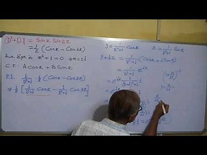 (D^2+1)y=sinx sin2x, operator D, Undergraduate Courses