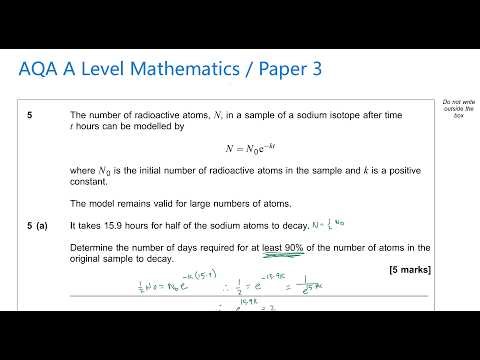 AQA A Level Mathematics / Exponentials and Logarithms