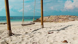 Wooden Swing On Beach Koh Munnork Stock Footage Video (100% Royalty-free) 1065854695 | Shutterstock
