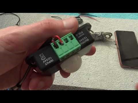 how to set up a 12 volt motion sensor