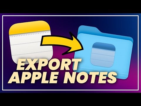 How to Export All Apple Notes (2022)