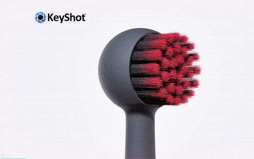 【keyshot小技巧】如何使用KeyShot Fuzz创建刷毛 汉化中文界面全流程讲解