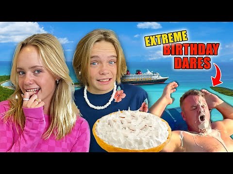 EXTREME BIRTHDAY DARES! My TWINS' Turn 14!