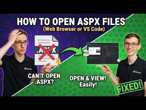 How to Open ASPX Files (Web Browser or VS Code)