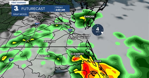 First Warning Forecast: Several rain chances to end the week and weekend